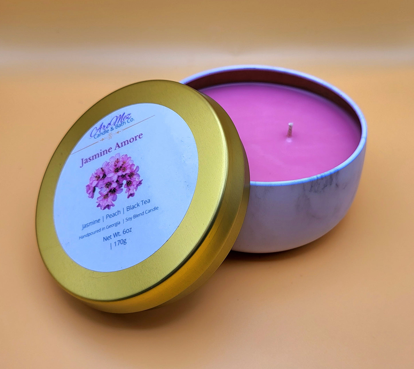 6 oz Jasmine Amore Candle