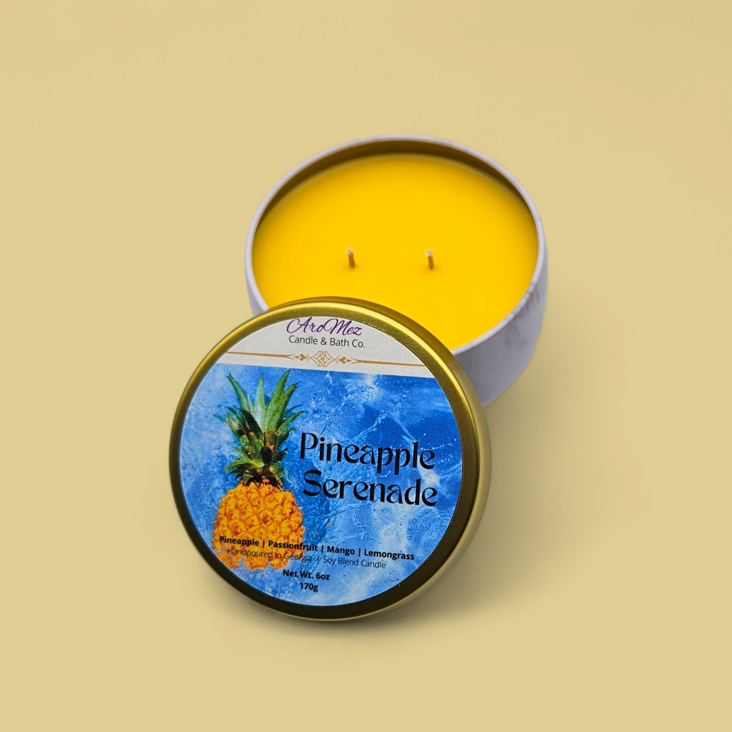 6 oz candle - Pineapple Serenade