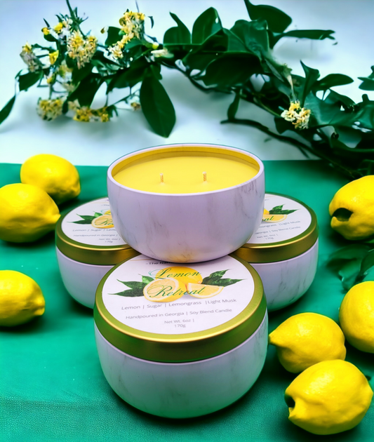 6 oz Lemon Retreat Candle